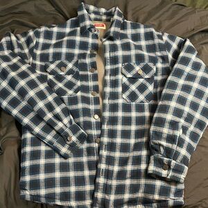 Blue Wrangler Flannel Jacket